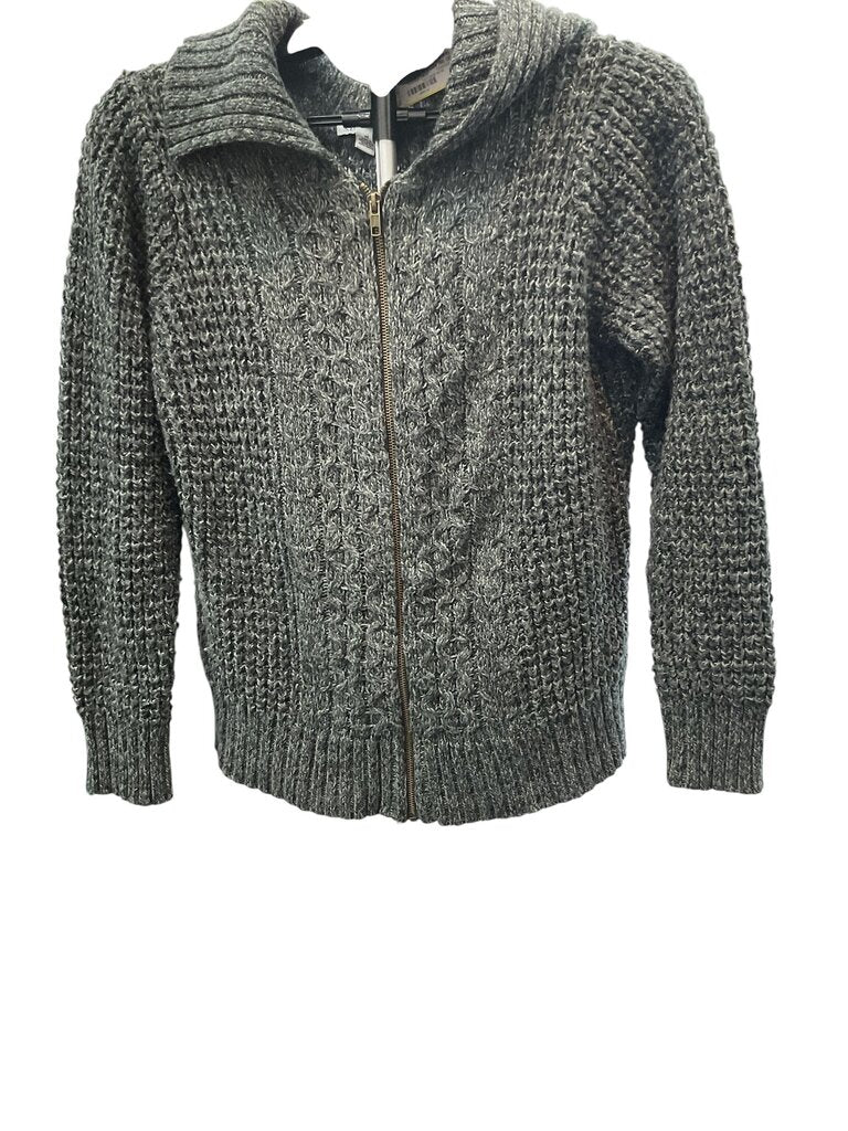 St. Johns Bay (M) GRAY FULL ZIP SWEATER