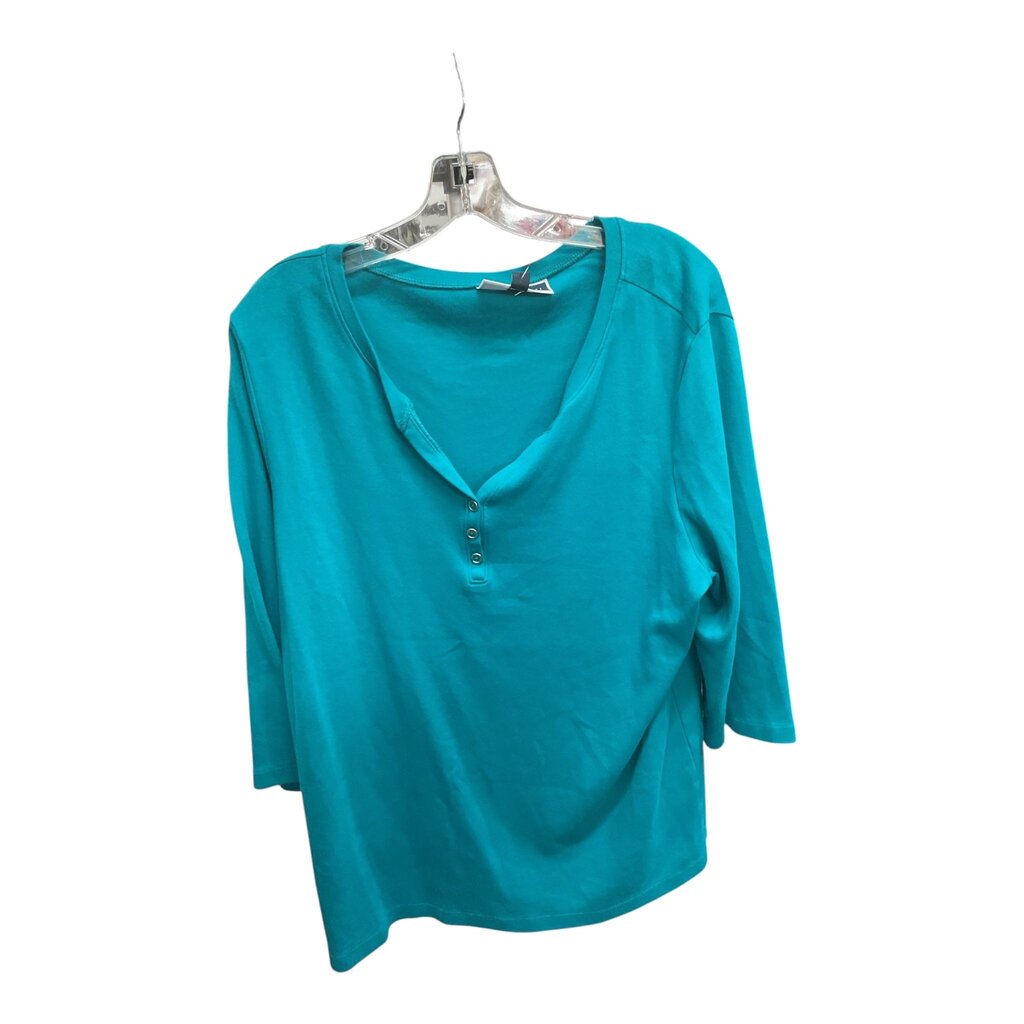 KAREN SCOTT (2X) TEAL TOP
