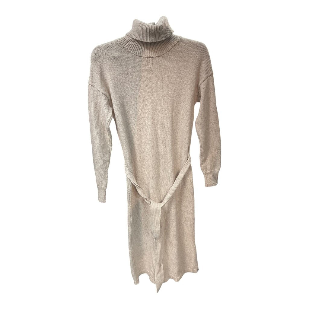 Rachel Zoe (Med) Tan Turtleneck Sweater Dress