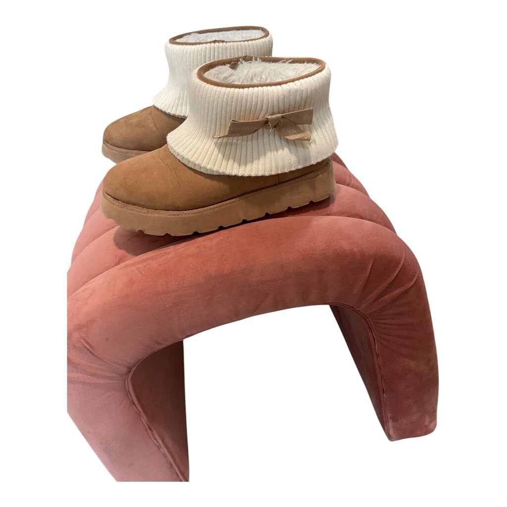 Juicy Couture (8) Tan Sherpa Short Bootie