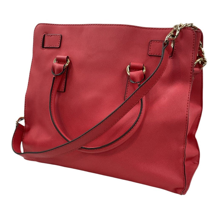 Michael Kors NEW Large Hamilton Red Watermelon Gold Tone Hardware