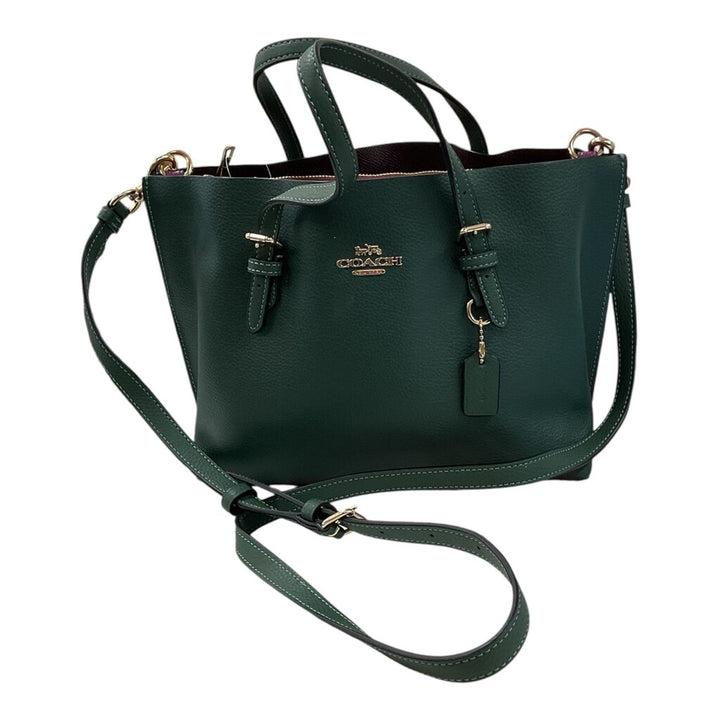 Coach NEW Green Leather Tote Mollie 25 Handbag