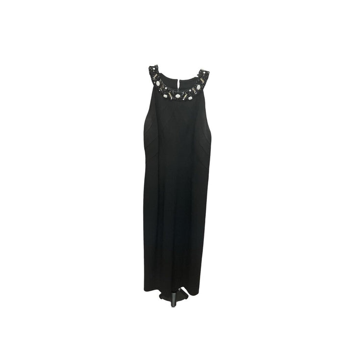 Ann Klein Dress (10) Sleeveless w/ Bedazzled Neckline