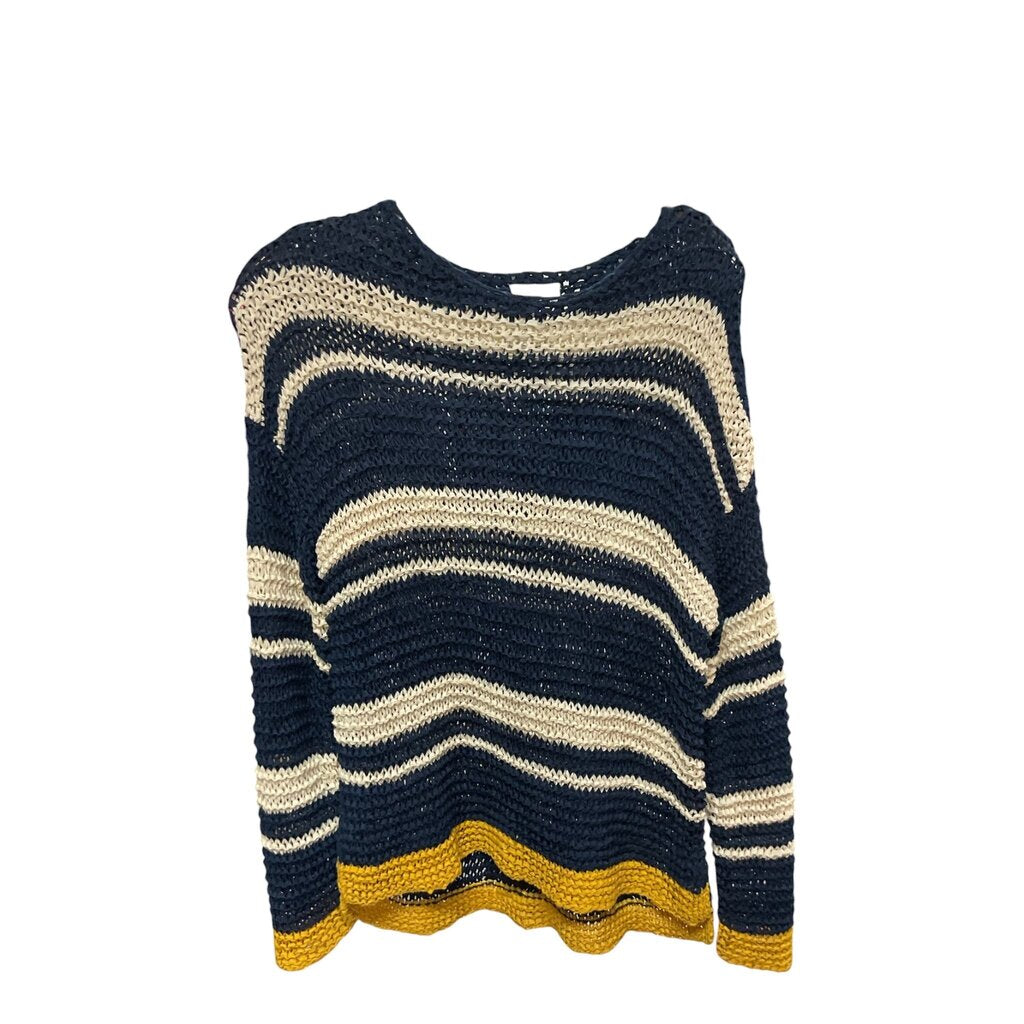 Caslon (Small) Blue and Tan Sweater