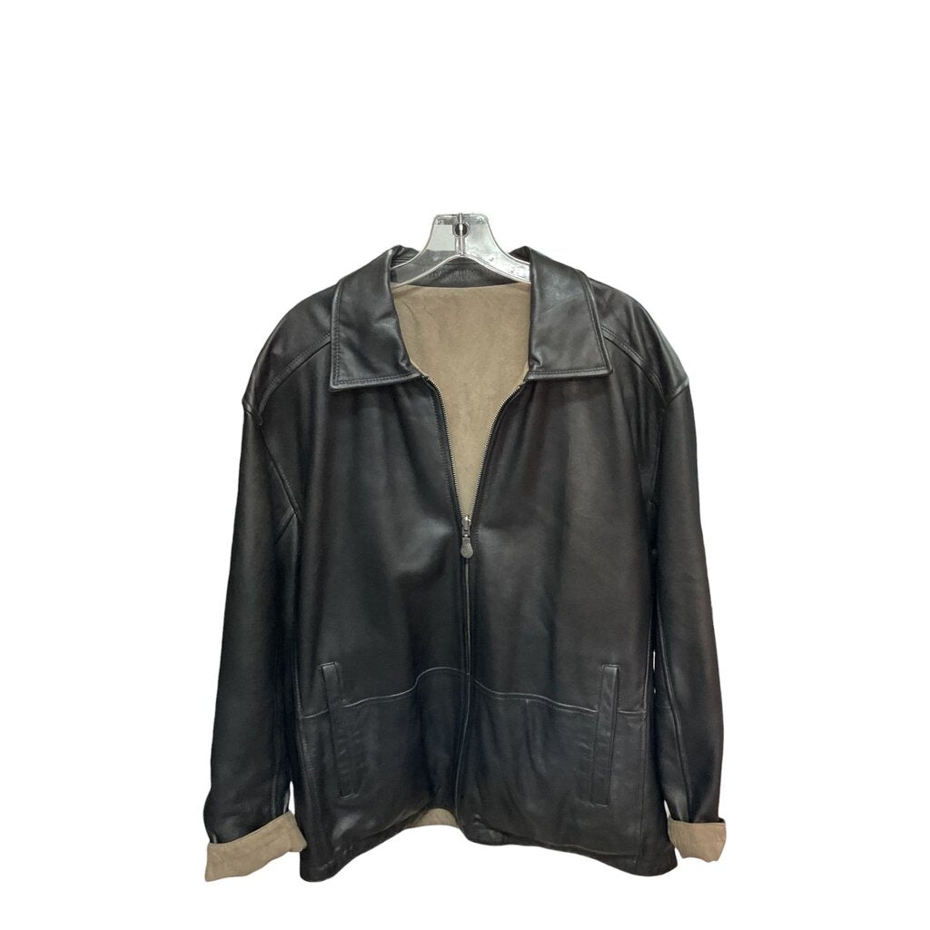 Weather Proof (Large/XL) Black Leather Jacket