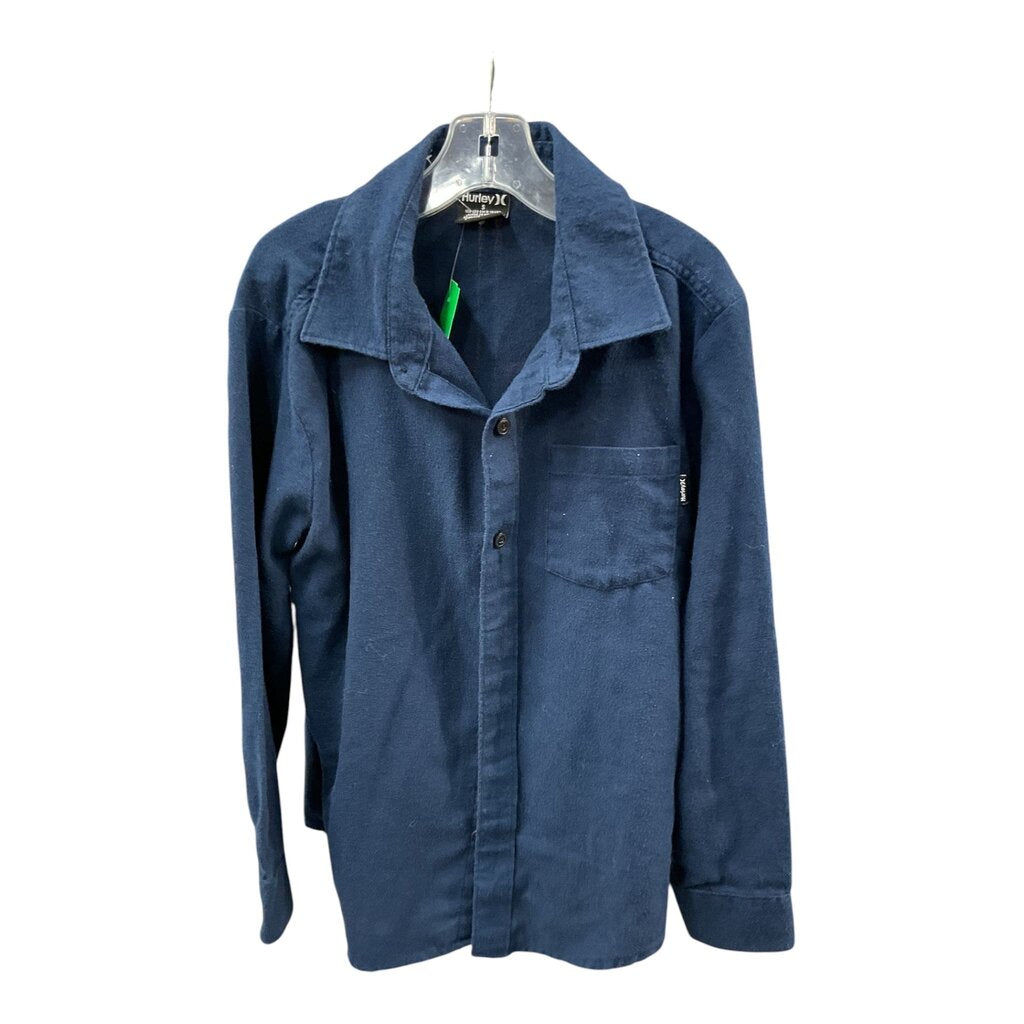 Hurley (Small) Blue Button Down LS Boys