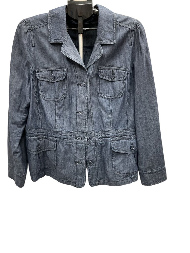 St. Johns Bay (XL) Blue Light Denim Shirt Jacket