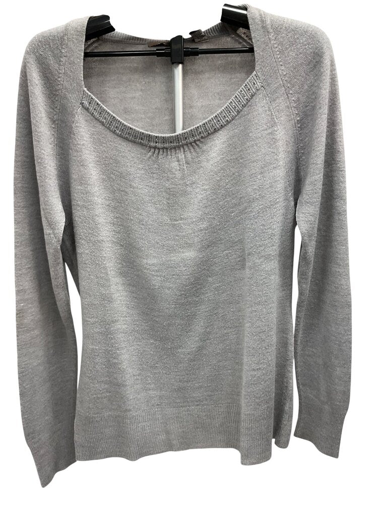 i.e (Large) Grey Crew Neck LS Sweater