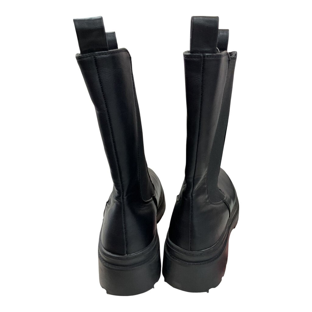 Black Combat (9) Mid Shaft Bootie