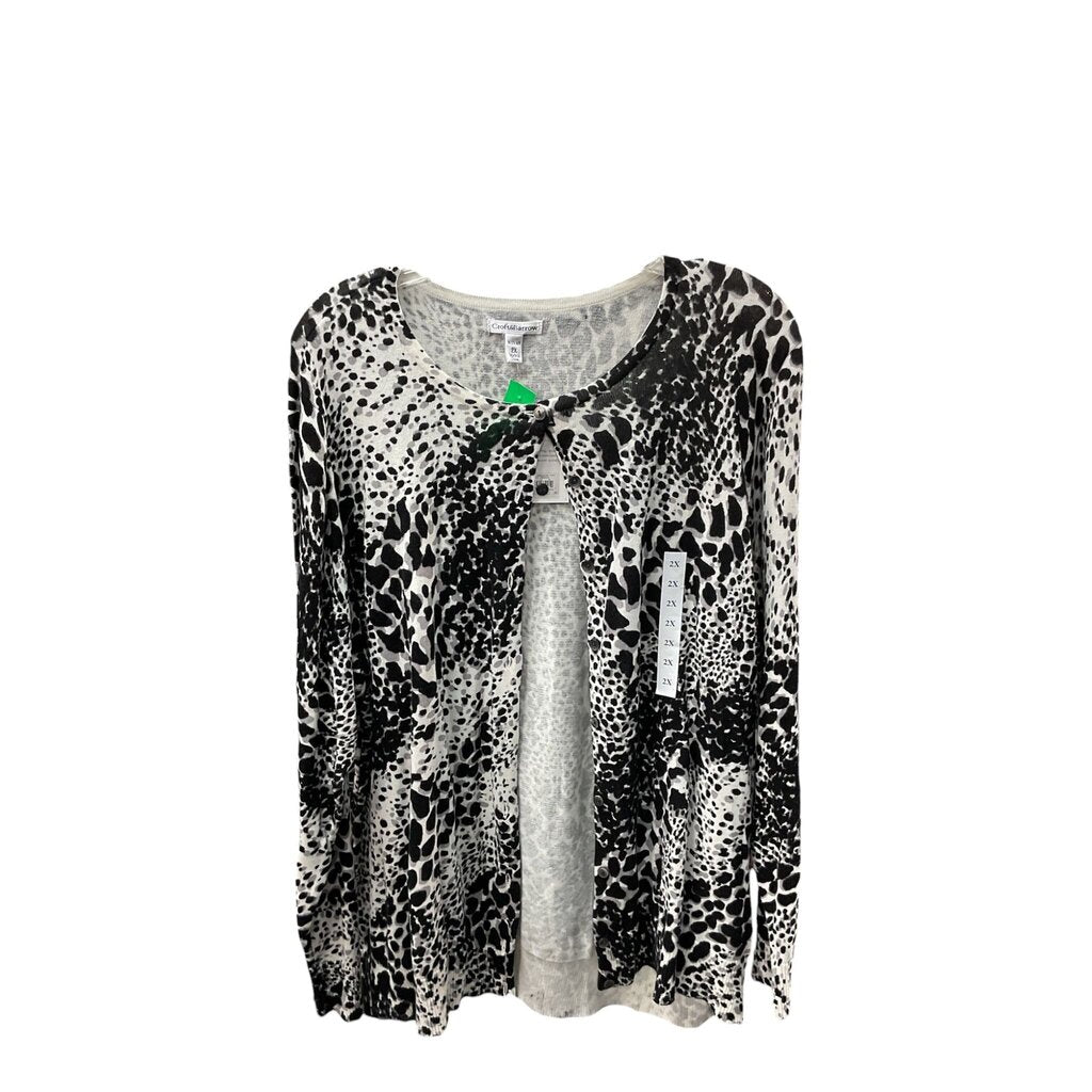Croft and Barrow NEW (2X) Black and White Button Down Cardigan