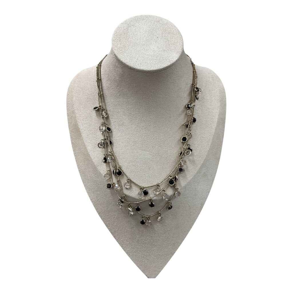 Anne Klein NEW Black and Gold Tone Necklace