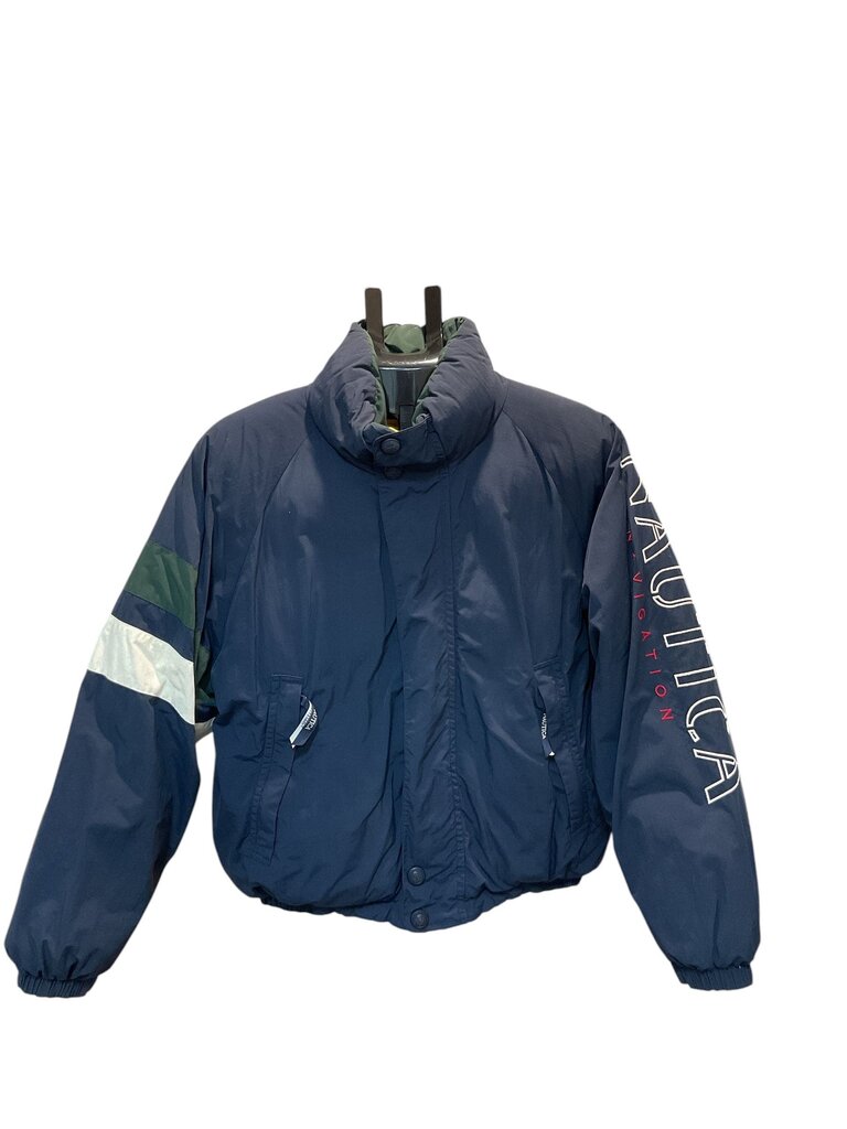 Nautica (S/M) Blue Navigation Men's Winter Coat Short