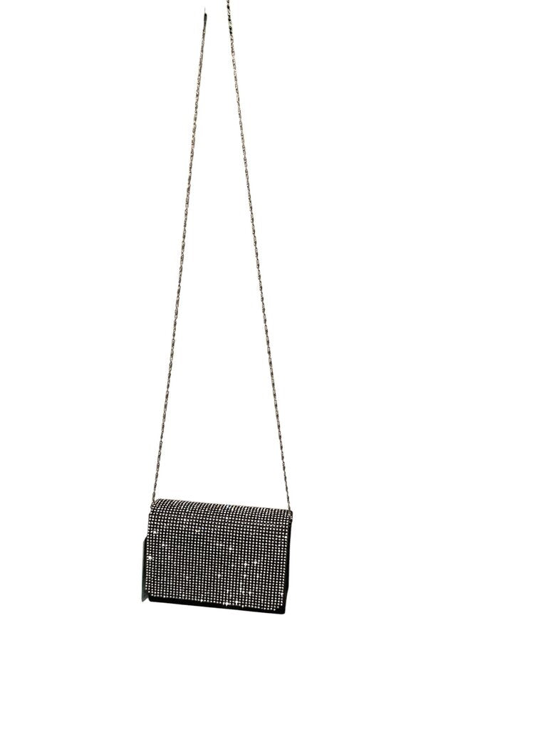 Black and Silver Sequin Evening Crossbody