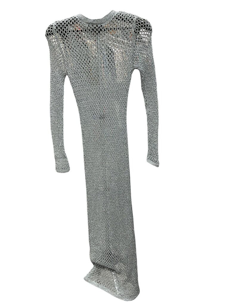 Simon Miller Mango (Med) NEW Silver Long LS Sweater Dress