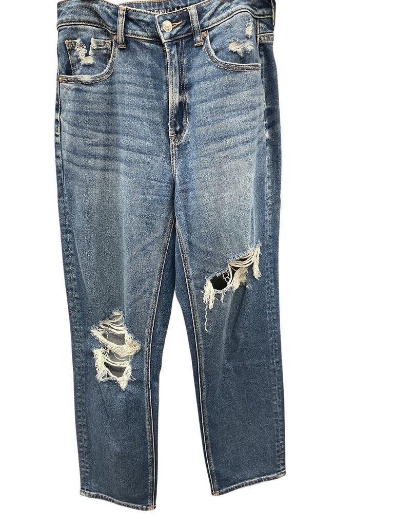 AEO Mom Straight Jeans (6) Denim *