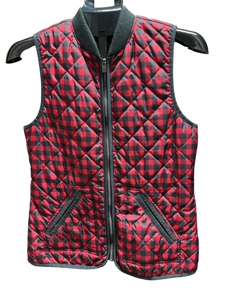 Old Navy (XS) Red Plaid Vest