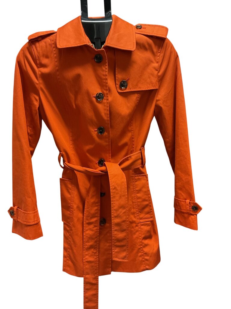 Banana Republic (Small Petite) Orange Trench Coat