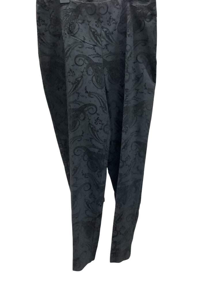 Jillian Jones (12) Black Patterned Slacks