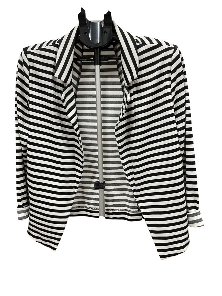 Valerie Stevens (Large) NEW Black and White Striped Blazer