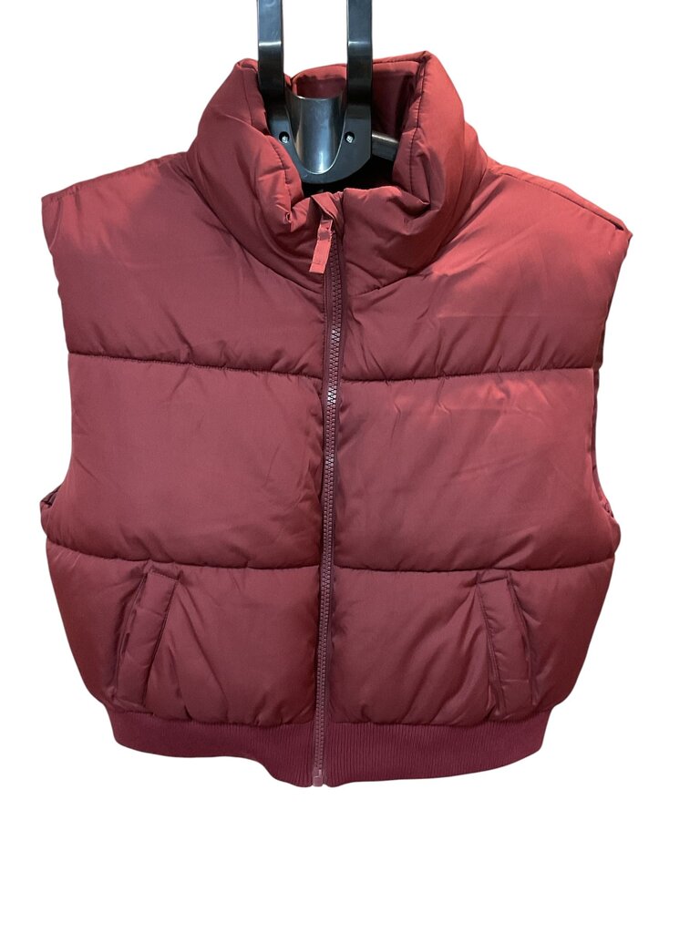 Aeropostale (XL) Wine Puffer Short Vest