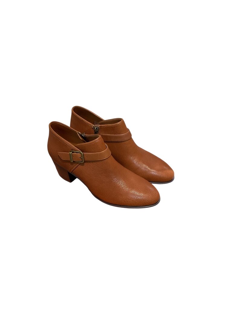 Clarks (10) Cognac Bootie Leather