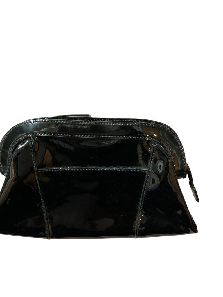 Club Monaco Black Patent Leather Clutch