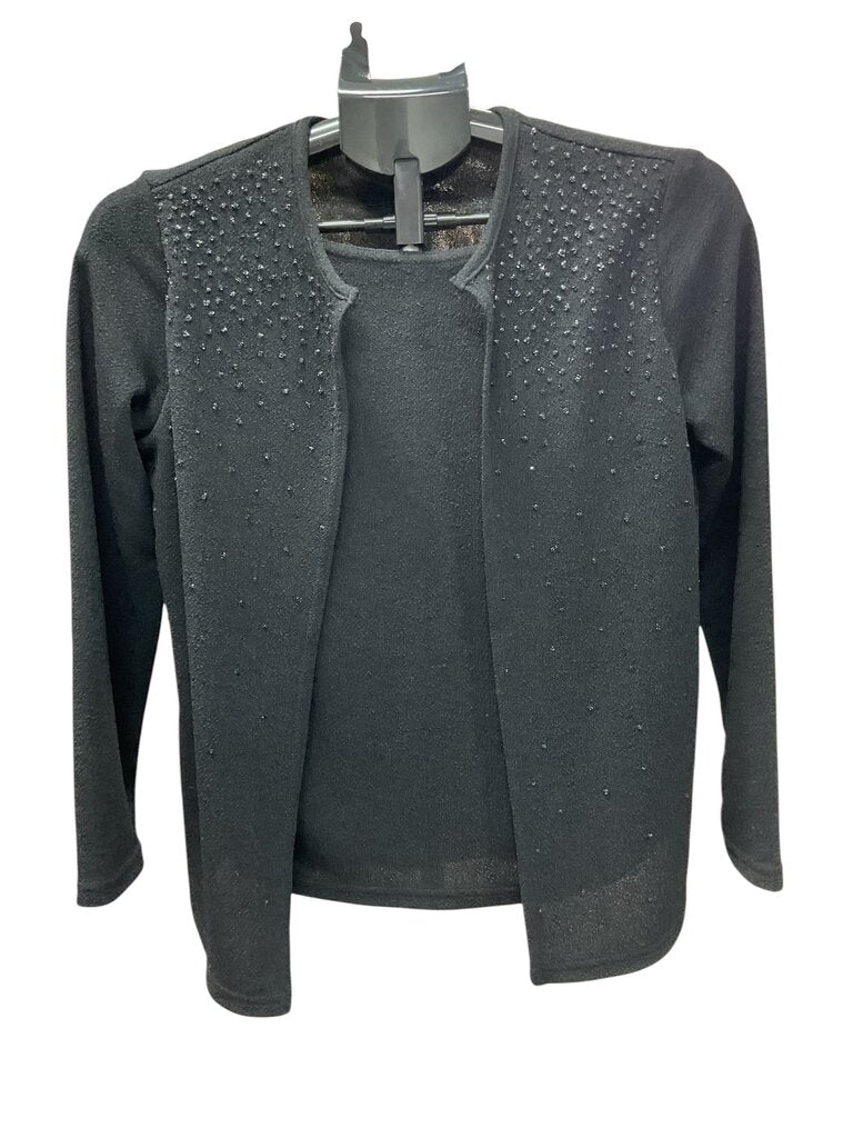 Notations Petite (Med) Black Cardigan