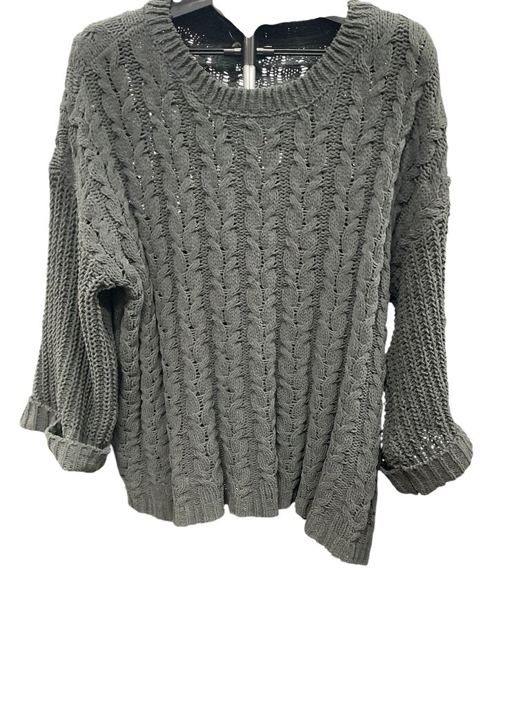 Umgee (XL) Green Knit Sweater Thick