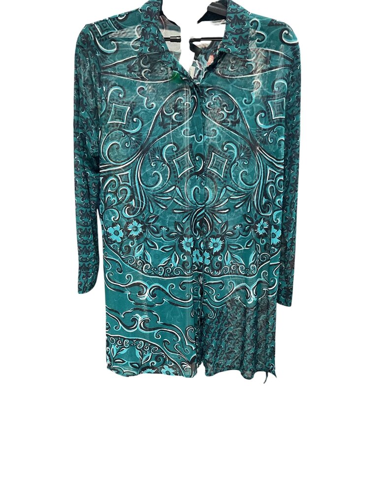 Chicos (2) Green Sheer Blouse NEW