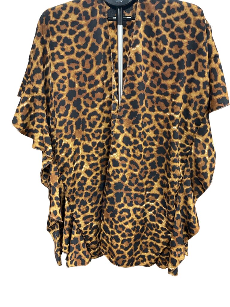 Tan and Black (Med) Flutter Top SS