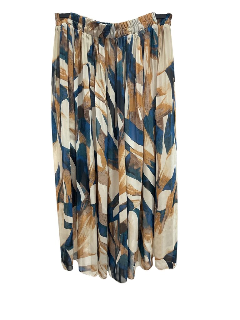 Colorful (Large) Black and Tan Flutter Skirt