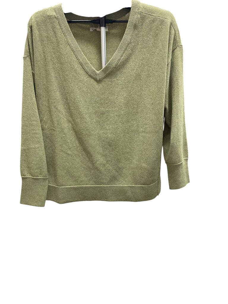 Lucky Brand (Large) Green V Neck LS Sweater