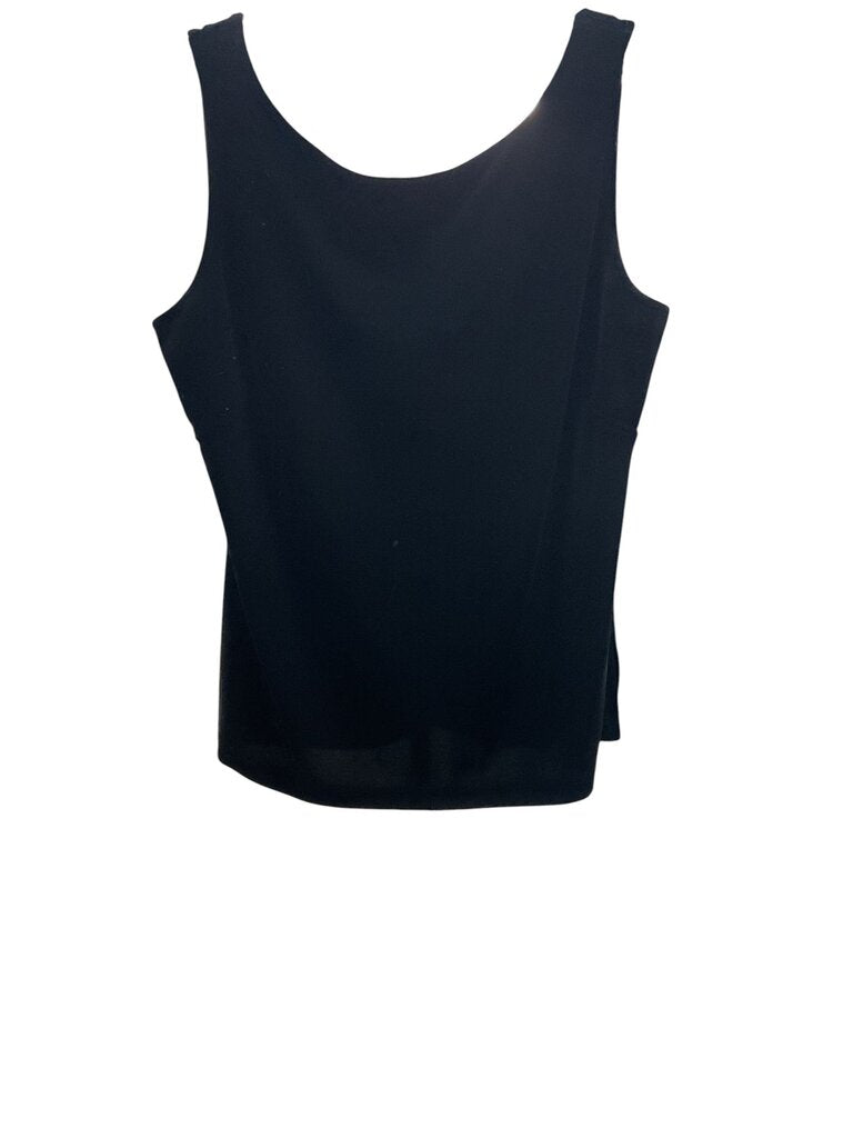 Jessica Howard (16) Black Velour Sleeveless Blouse