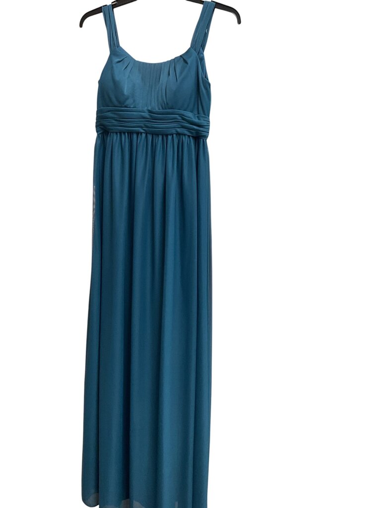 Azazie (8) Teal Sleeveless Formal Gown