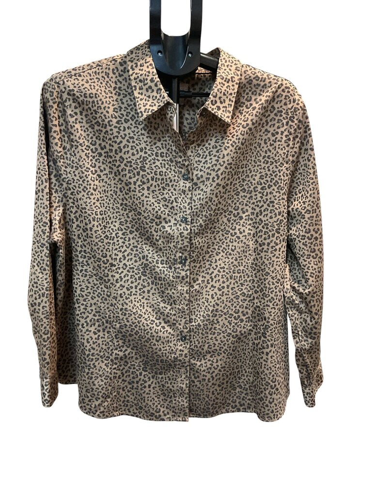 Chicos (4) Tan Printed LS Blouse