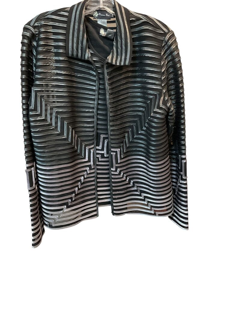 Damee INC (XL) Grey and Black Two Piece Blazer/Cami