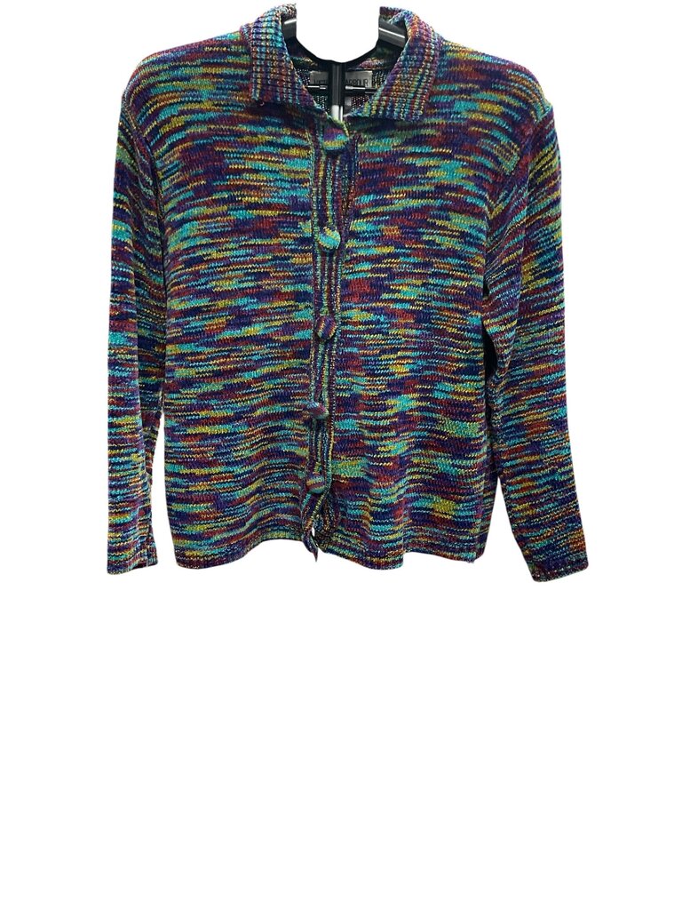 Victoria Harbour (Med) Striped Button Down Sweater