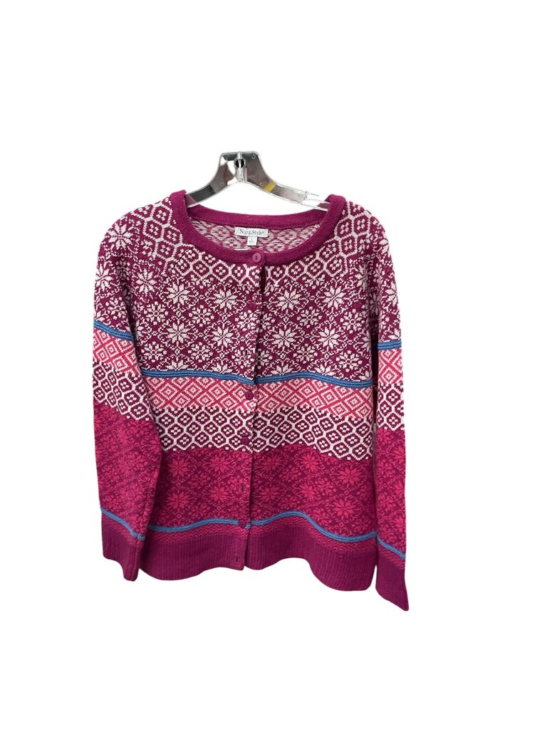 North Style (Large) Pink Cardigan Thick