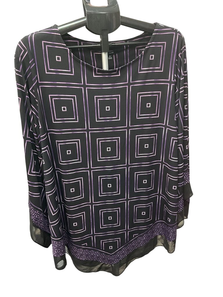 Alfani (3x) Purple and Black Blouse