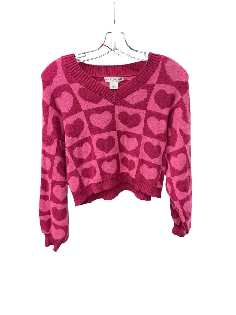 Sincerely Jules (XS) Pink and Hot Pink LS Sweate