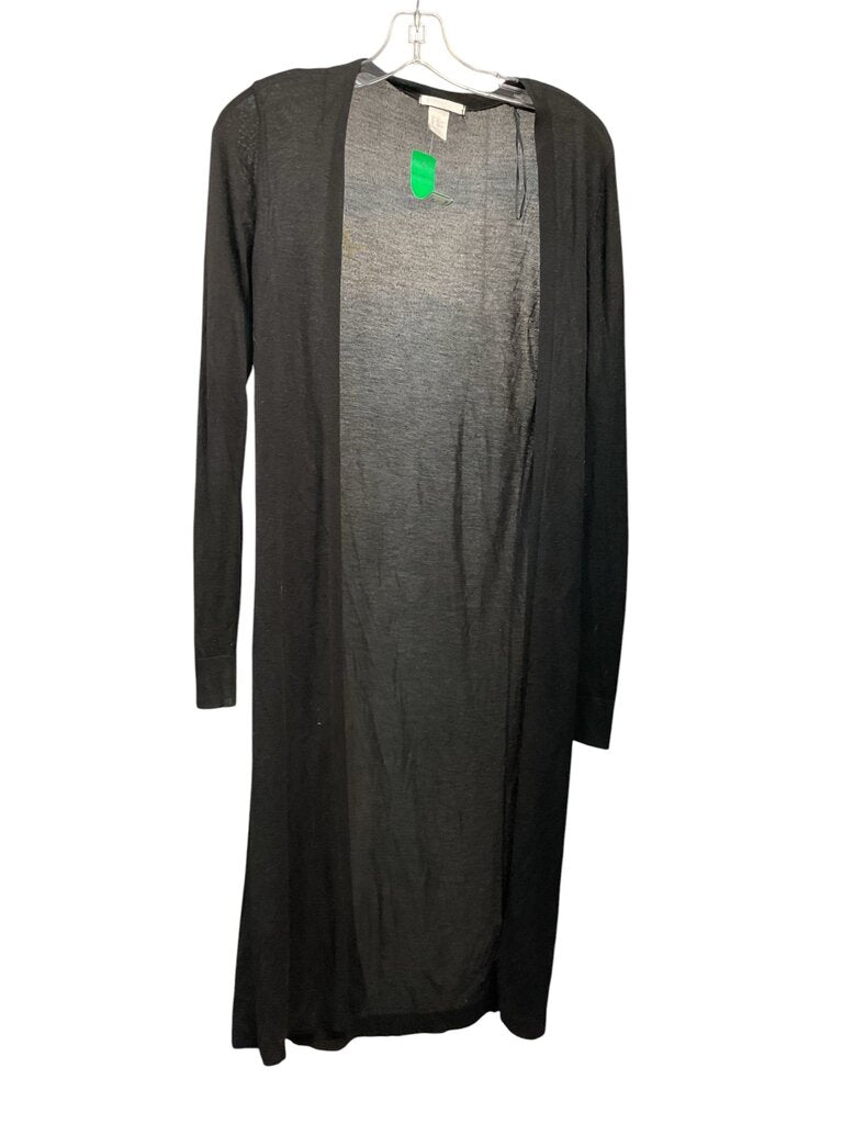H and M (XS) Black Long Cardigan